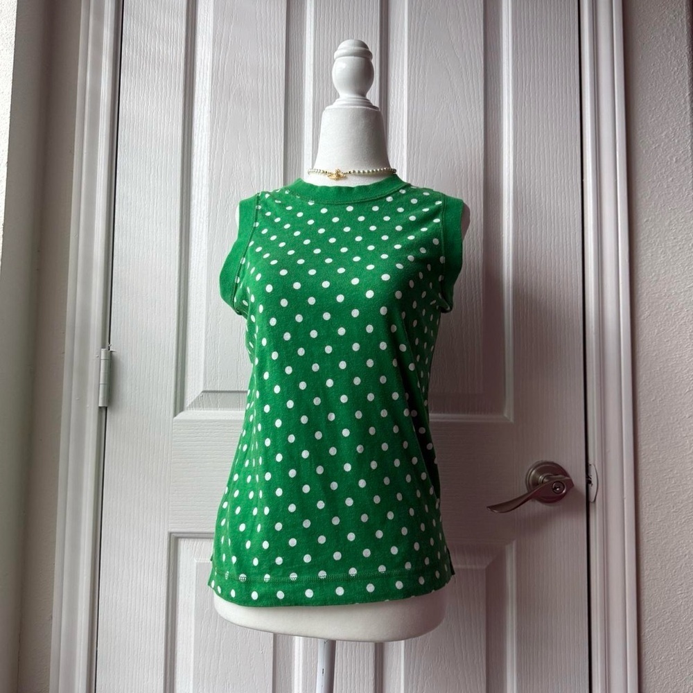 Polka Dot Sleeveless Top - Picture 3 of 6